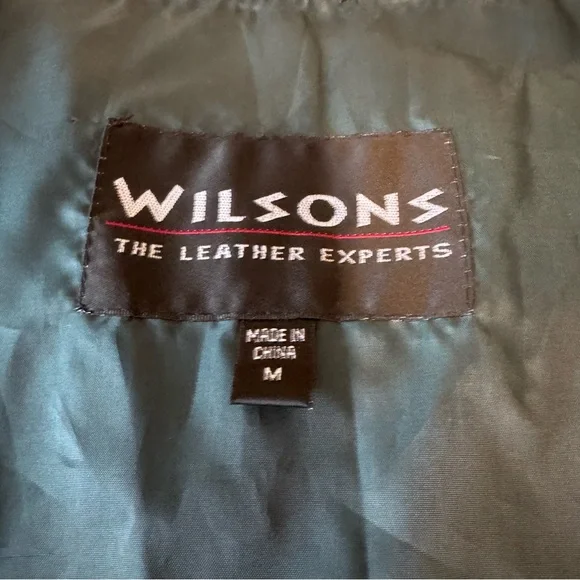 Vintage 80s Wilsons Green Suede Vest Leather Western Rockabilly Tailored medium - Picture 5 of 6